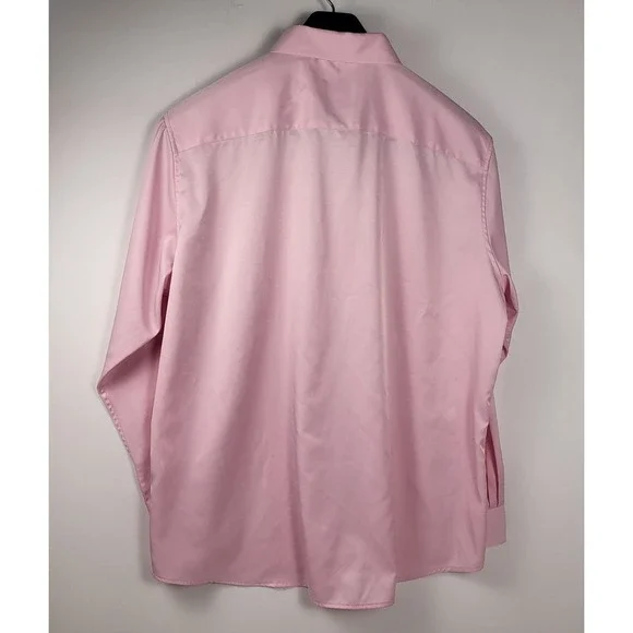 Shield LD-X Dress Shirt Mens 2XL  Pink Slim Fit Button Down Collar Long Sleeve‎ - Picture 2 of 6